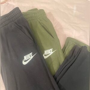 Nike Sportswear Club Fleece Big Kids' (Boys') Open-Hem Pants SIZE LARGE